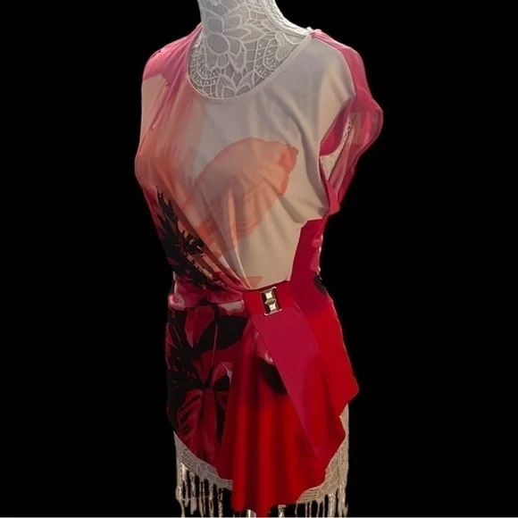 FYLO London top bright orange 🍊 and multi colored top - Picture 9 of 13